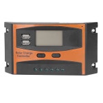 태양광 컨트롤러, 12V /24V PWM 컨트롤러 IP32 방수 고효율 배터리, 재생 에너지 컨트롤러(60A) : 마켓모델엑스