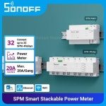 SONOFF SPM 와이파이  스택형 전력 계량기, 과부하 보호, eWeLink를 통한 계량, 지지대 SD 카드 데이터 저장, 20A/Gang : 정민수입테크