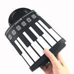 핸드롤 무지개 접는 악기 49건반 피아노 휴대용 롤업 핸드 스마트 전자키보드 실리콘 월광은 : 대현상사0316
