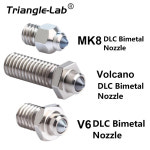 R Trianglelab 고온 내마모성 경화 강철 구리 합금 내마모성 CF HOTEND 화산 깍지 V6 mk8 : 올트레이드4