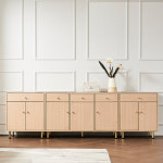 파로마 이즈 밀크 2400 수납형 높은 거실장 세트 : 온라인 브랜드 가구