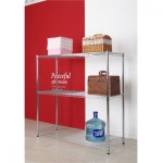 리빙 스탠드선반 진열대 산업용 가정용 메탈렉 철제 선반장 경량렉 조립식 1200 3단 : 가정용 철물 전문점