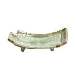 초이스-413 그린 곡선 사각접시 도자기제품 : 리치키친