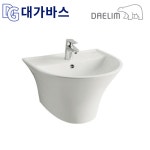대림바스 PL-1030 국산 대림세면대교체 욕실 일체형 반다리세면기 부속포함출고 시공의뢰 : 대가바스