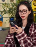 까르벵 정식 에스파 에스파 카리나 안경 스완 빅 사이즈 뿔테 : 파르베안경