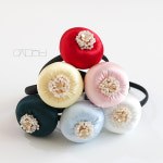 메이 호박 진주 헤어밴드 키즈 한복 머리띠 : 우자매한복