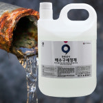 배수구 세정제 3.78L 1개 하수구배관 머리카락 이물질 식당 목욕탕 욕실 싱크대 석회제거제 막힘 : 청원상사