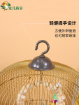 고리형 새장 이동식 스텐 바퀴달린 철제 앵무새 야외 걸이형 135 아이스화이트 원형 대형 세트1 블랙 지름 33CM 높이 71CM : 현나컴퍼니