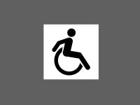 장애인 표시 BJ840 1010 스티커 5x5cm : BESAMEMUCH0