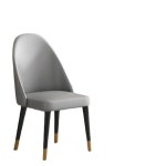 이탈리아 새들 가죽 의자 간단한 가정용 크림 스타일 디자이너 다이닝 가벼운 럭셔리 레스토랑 미니멀리스트 C0247 : 오션트래버스