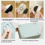 접착식 미니 바퀴 소형 360도 회전 휴지통 보관함 부착형 롤러 4P (A0797) : 꼬슈 COSSU