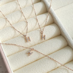 [자체 디자인] 14K 18K 마인드 이니셜 알파벳 팔찌 : 도노골드