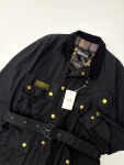 Barbour 바버 인터네셔널 벨티드 왁스자켓 블랙 : ondit