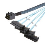 SFF-8643 4 내부 미니 SAS 3.0 HD-4 29 핀 SFF 8482 커넥터, 15 전원 포트, 12 GB/S 케이블, 0.5m 1m, : 무역의길 인터내셔널