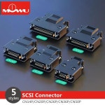 MOWU SCSI 커넥터 MDR 14 핀 20 26 36 50 위치 수 플러그 서보 드라이브 슬롯, 와이어 케이블 납땜 모터용 : 무역의길 인터내셔널