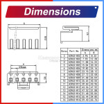 2 4 96 96MM JST 커넥터 포함 와이어 10P 5 10 VHR VH3 100CM 6 3 18AWG 8 9 : 지브릿지G