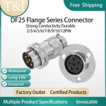 5세트 DF25 GX25-3/4/5/6/7/8/910/11/12Pin 항공 자동차 방수 남성 여성 고정 플랜지 설치 3 홀 커넥터 : 무역의길 인터내셔널