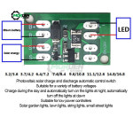 스틸엣지 발전기 충전 컨트롤러 조명 제어 회로 보드 DIY 가로등 POWER LOGIC 공급 장치 GREEN : 직구클로젯2