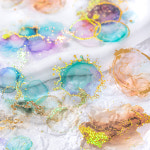 수채화 나염 금박 스티커 PET 빈티지 몽환 감성 페인팅 데코 다꾸 탑꾸 다이어리 꾸미기 : 다이어리 레시피