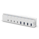 데스크탑 유전원USB허브 C타입멀티허브 노트북 USB 확장 독 (UH508C) : 아이티램