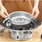 집에서숯불구이 화로구이 가정용숯불 원형화로대 : 똑딱상회