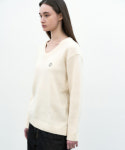 닉앤니콜 NICOLE CLASSICAL SOFT V SWEATER CREAM : 스타일원픽