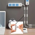 관리 코드 20개 오피스 책상 50개 조정 홈 거치대 가능한 와이어 클립 벽 점착성 PC : 토탈이커13