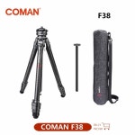 Coman F38 탄소 섬유 삼각대 경량 여행 삼각대 스마트폰 DSLR 카메라 삼각대 모노포드 퀵릴리즈 볼 헤드 포함 : 그린웨이무역