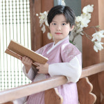 H5673 봉황은박 왕세자 철릭핑크 남아한복(1-8세) : 한설한복