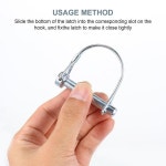 카라반 퀵릴리즈 트레일러 사각형 탄소강 잠금 핀 히치 샤프트 잠금 안전 커플러, 농장 트레일러용, 8 개 : 도이치유럽1