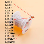 멀티 스트랜드 폴리에스테르 실크 엔벨로프 편조 연선 광산 안테나 리츠 와이어 0 07X4 5 7 10 14 21 28 36 50 60 80/100 가닥 : 문행1008