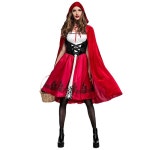 할로윈 코스튬 의상 여자 마녀 빨간 두건 망토 파티 A2135닌자점프수트125135cm : 인터비즈0114