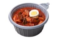 비화식발열팩 발열 도시락 용기 불없이요리 음식 원형 : 판다바구니