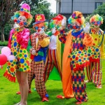 할로윈 복장 의상 삐에로 남성 분장 남자 광대 (노란색) 광대 조끼 세트 : 인터비즈0114