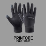 프린토어 남녀공용 스마트터치 기능성 기모 미끄럼방지 그립 방한장갑 : 프린토어