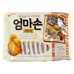 빠르미쇼핑 롯데 엄마손파이 254g 10개 대용량 스낵 쿠키 비스킷 과자 탕비실 간식 : 빠르미쇼핑