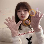 챠밍음악홀 | 챠밍맨션 부드러운 니트 핑거홀 장갑 5색 겨울 방한 스마트 터치 : 챠밍맨션