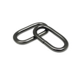 철 타원링 30mmX12mmX3.8T (6개입) 가방장식 가죽 금속 부자재 키링 연결고리 : 서흥스토어