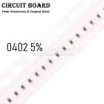 0402 5 SMD 칩 저항기 0R 10M 1 2 4 7 33 47 R 100 150 220 330 Ohm 1K 200 K 10K 100K 1R 22R 10R 100R 150R : 분당플렉스17