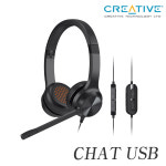 Creative 크리에이티브 CHAT USB 노이즈캔슬링 헤드셋 : 주식회사 인스토어