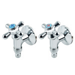 스텐 세탁기수도꼭지 납작수전 세탁실 베란다 슬림 냉수 : 철물지존