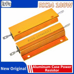 알루미늄 파워 금속 쉘 케이스 권선 저항 RX24 100W 0 01R 200K 1R 2 1 3 5 8 10 12 20 22 33 47 68 1K 3K ohm : 분당플렉스17