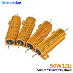 알루미늄 전원 금속 쉘 케이스 권선 저항 5 0 1R 5R 1 2R 8R 10R 20R 100R 1K ohm 50W : 분당플렉스17