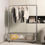 고급스러운 옷걸이 베란다 바닥에 옷걸이 침실 옷 걸어두기 이동 가능한 고급스러운 빗자루 꼭대기 옷걸이 옷걸이 : 도이치유럽1