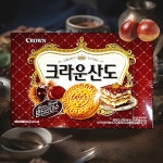 크라운산도 밤 티라미수 323g 1개 당충전 샌드 과자 : 시스뜨라