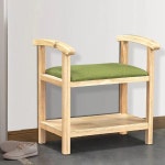 현관 신발장의자 요양원 신발장 604060 교회 신발 대기의자 슬림 손잡이 정리대 초록 : juju01