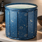 1인용 성인 접이식 깊은 간이 폴더블 접이식 욕조 안심 사우나 홈쇼핑 튜브 목욕통 가정용 미니 : 하이탄부