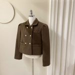 [J1069] 데일리수잔 더블 진주버튼 카라 울자켓 : 데일리수잔