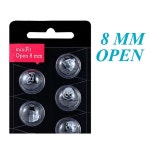 Oticon Minifit 개방형 통풍구 돔용 보청기 돔 Oticon 보청기 용품 범용 돔 2 팩 8mm : 루비나직구