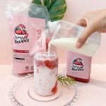 수제 딸기청 생 과일 딸기 우유 라떼 청 요거트 스무디 쉐이크 만들기 : 기프트카트